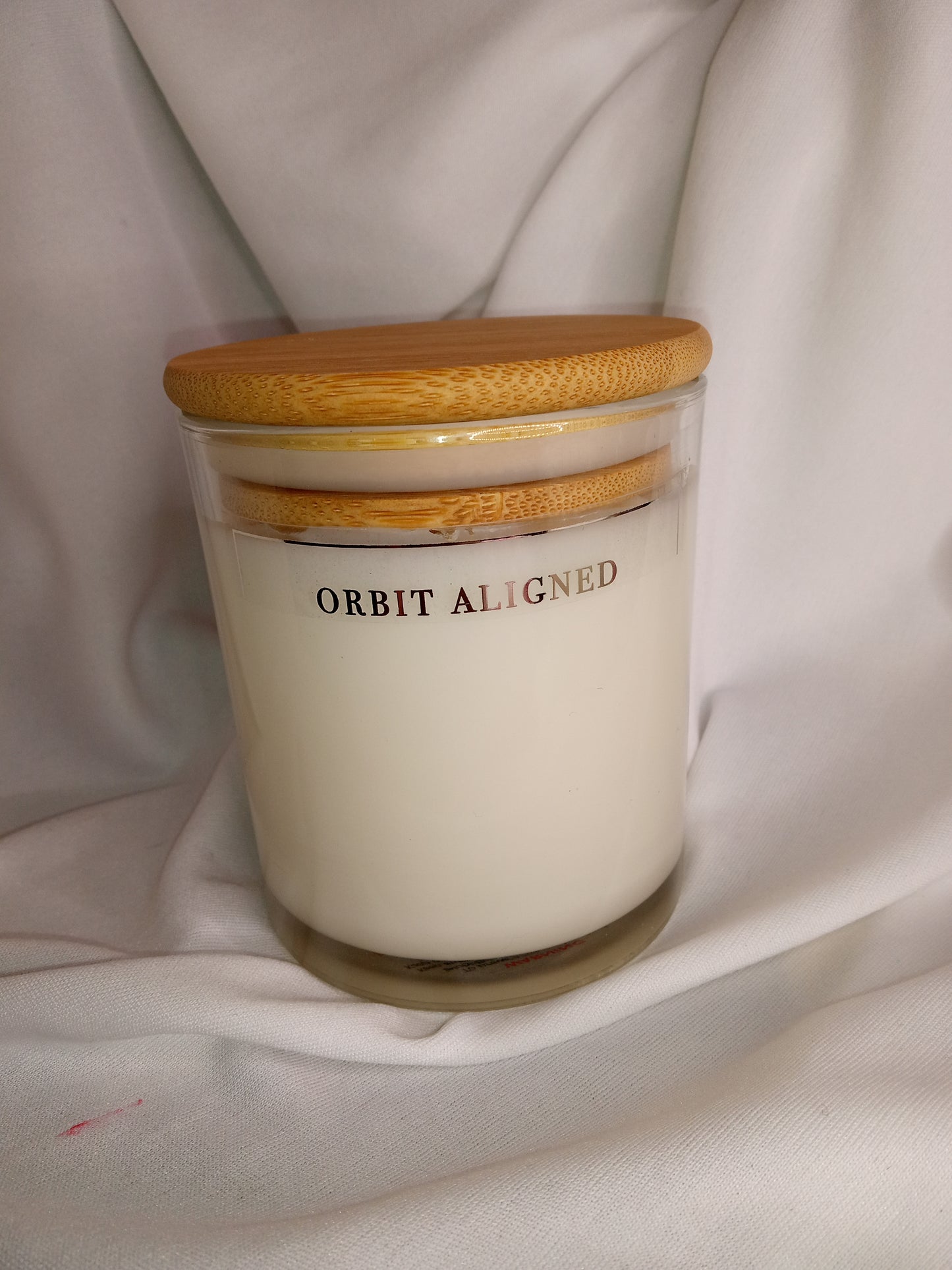 Candle bamboo lid